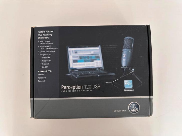 AKG Perception 120 USB Microphone, Muziek en Instrumenten, Microfoons, Zo goed als nieuw, Ophalen of Verzenden