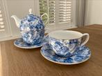 Engelse theepot chintz blauw tea for two Windsor, Huis en Inrichting, Keuken | Servies, Overige typen, Overige stijlen, Ophalen of Verzenden