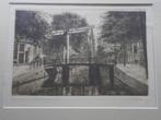 Amsterdam, Mooie ets v/d Velde v/d GROENBURGWAL, Antiek en Kunst, Kunst | Etsen en Gravures, Ophalen of Verzenden