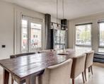 Houten eettafel met 6 stoelen, Ophalen, Gebruikt, 200 cm of meer, 50 tot 100 cm