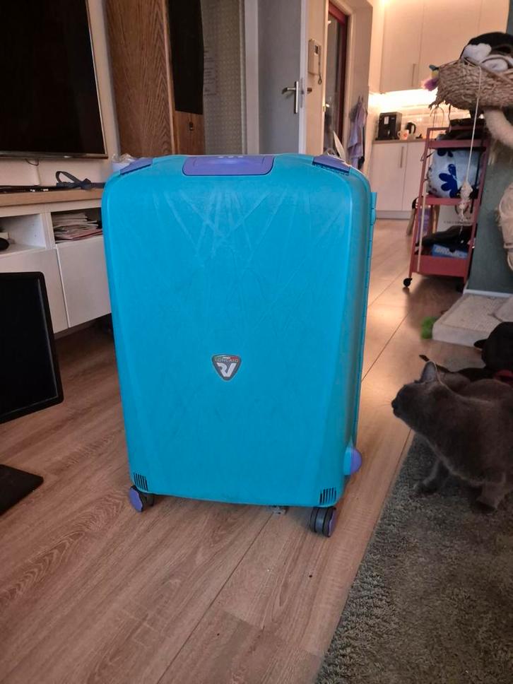 Grote Koffer, Sieraden, Tassen en Uiterlijk, Koffers, Gebruikt, Hard kunststof, 70 cm of meer, 45 tot 55 cm, Slot, Uitschuifbare handgreep