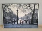 Amsterdam Foto met Zilveren Lijst, Ophalen, 125 cm of meer, Zo goed als nieuw, Foto of Poster