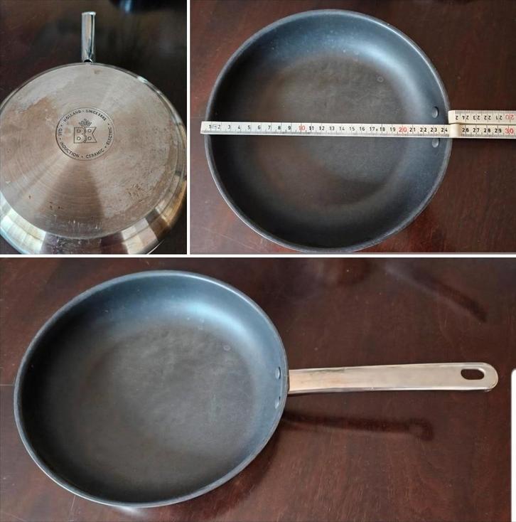 BK Braad-/Koekenpan - Inductie Geschikt, Huis en Inrichting, Keuken | Potten en Pannen, Gebruikt, Koekenpan of Braadpan, Aluminium