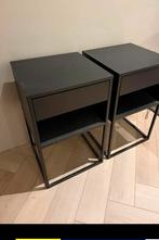 2x Ikea Vikhammer Nachtkastjes Zwart (nieuw), Ophalen, Minder dan 45 cm, Nieuw, Minder dan 55 cm