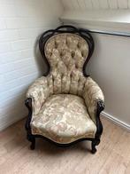 Antieke stoel, Huis en Inrichting, Fauteuils, Ophalen, Gebruikt, 75 tot 100 cm, Stof