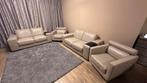 Natuzzi lederen zitbank - 2-zits + 2 fauteuil, Huis en Inrichting, Ophalen, Gebruikt, Leer
