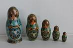 Baboesjka,  matroesjka poppetjes. Vijf, vintage. Russisch., Verzamelen, Poppetjes en Figuurtjes, Ophalen of Verzenden, Gebruikt