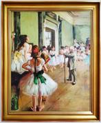 Olieverfreplica Degas: Dansklas. Handgeschilderd, Verzenden
