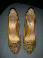 SACHA gave SCHOENEN hak pumps hoge hakken 39 ruit, Pumps, Geel, Nieuw, Ophalen of Verzenden