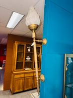 Art Deco groot formaat fakkel wandlamp van messing en hlas, Huis en Inrichting, Lampen | Wandlampen, Ophalen, A, A, A