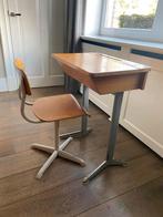Oud schooltafeltje met stoeltje, Ophalen, Gebruikt, Bureau