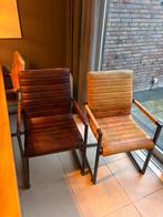Eetkamerstoelen, Huis en Inrichting, Stoelen, Ophalen, Gebruikt, Bruin, Industrieel.