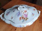 Elegante Franse porseleinen terrine ca 1900-handbeschilderd, Ophalen of Verzenden