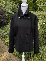 JOPPER Kort jack 🐑 Wollen jasje 63% WOL 🐑 Tussenjas WE XL, WE, Zwart, Maat 42/44 (L), Ophalen of Verzenden