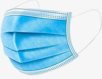 Blauwe mondkapjes beschikbaar voor biedingen