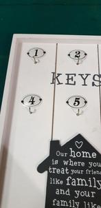 sleutel bord voor 6 sleutels home, Ophalen of Verzenden, 'T Olde Gre-j, Info@toldegrej.nl, Endepoelstraat 20f Didam