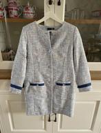 Mooie blauwe jas met linnenstructuur, Kleding | Dames, Zo goed als nieuw, Jasje, Maat 36 (S), Bodyflirt