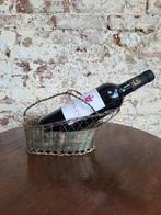 Franse brocante/ vintage wijnfleshouder/draadmand/allegonda, Ophalen of Verzenden