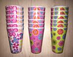 Nieuwe drinkbekers met bloemenprint, Nieuw, Ophalen of Verzenden, Overige stijlen, Overige materialen