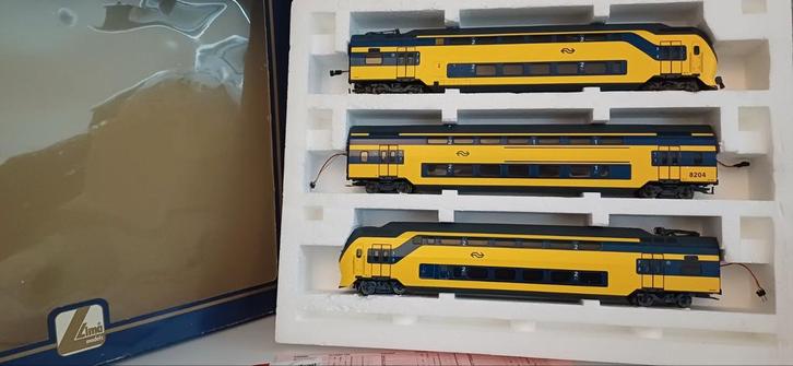 Marklin/Lima 149857 Driedelige dubbeldekker IRM NS digitaal, Hobby en Vrije tijd, Modeltreinen | H0, Zo goed als nieuw, Treinset