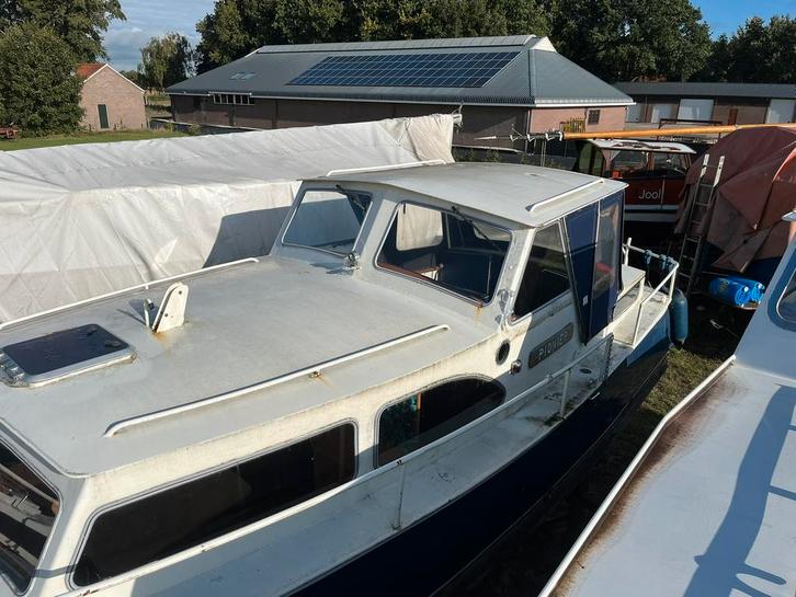 Kruiser 9 meter met inboord diesel snel weg, Watersport en Boten, Motorboten en Motorjachten, Gebruikt, Staal, 9 tot 12 meter