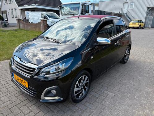 Peugeot 108 1.0 12V E-vti 68PK 5DR  Aut5 2015 Zwart, Auto's, Peugeot, Bedrijf, Te koop, ABS, Achteruitrijcamera, Adaptieve lichten