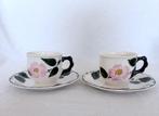 Villeroy & Boch Wild Rose 2 kopjes en schoteltjes, Ophalen, Zo goed als nieuw, Overige stijlen, Kop(pen) en/of Schotel(s)