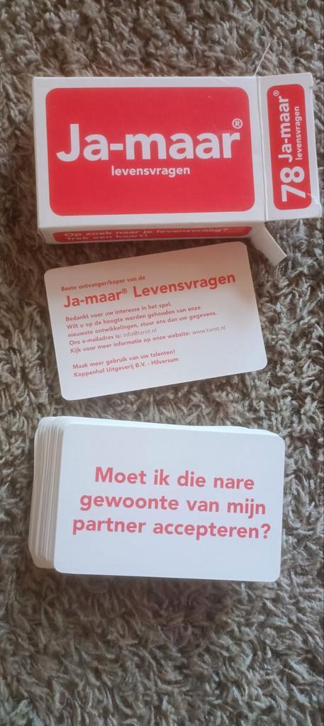 Berthold Gunster - Ja-maar, levensvragen kaarten, Boeken, Psychologie, Gelezen, Ophalen of Verzenden