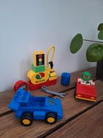 Leuke Duplo set met auto en tankstation, Ophalen of Verzenden, Gebruikt, Losse stenen, Duplo