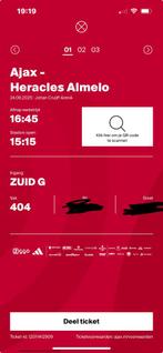 3 tickets ajax vs heracles NAAST ELKAAR, Tickets en Kaartjes, Sport | Voetbal, Twee personen