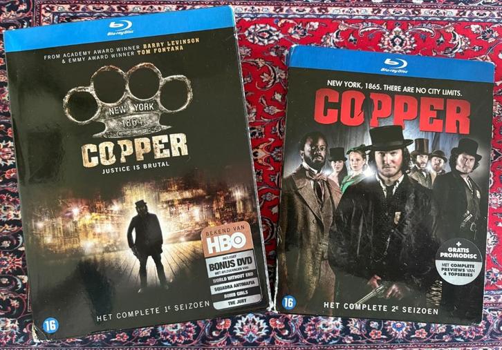 Copper seizoen 1 + 2  blu-ray, Cd's en Dvd's, Blu-ray, Zo goed als nieuw, Ophalen of Verzenden