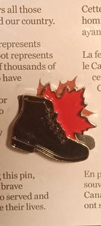 Canada verzamel - Boot of Remembrance Pin, Verzamelen, Speldjes, Pins en Buttons, Ophalen of Verzenden, Nieuw