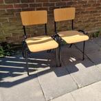 leuke schoolstoelen stapelstoelen eettafelstoelen kantine, Huis en Inrichting, Stoelen, Ophalen, Gebruikt