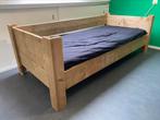 Eenpersoons bed steigerhout, 90 cm, Gebruikt, Eenpersoons, Ophalen