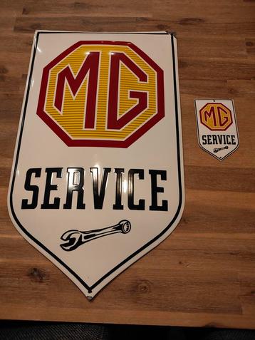 MG Service gietijzeren Emaille Reclameborden beschikbaar voor biedingen