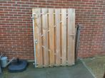 Tuinpoort 120 breed bij 170 hoog met staal frame, Ophalen, 100 tot 150 cm, Zo goed als nieuw, Draaipoort