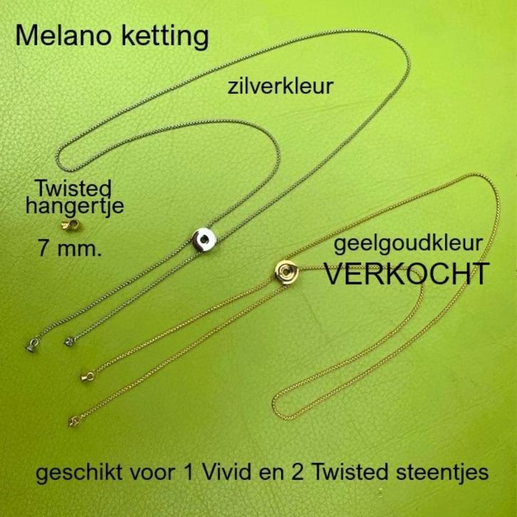 NIEUW:Melano Kettingen+Hanger+Armbanden+Oorbel Twisted+Vivid, Sieraden, Tassen en Uiterlijk, Kettingen, Zo goed als nieuw, Overige materialen