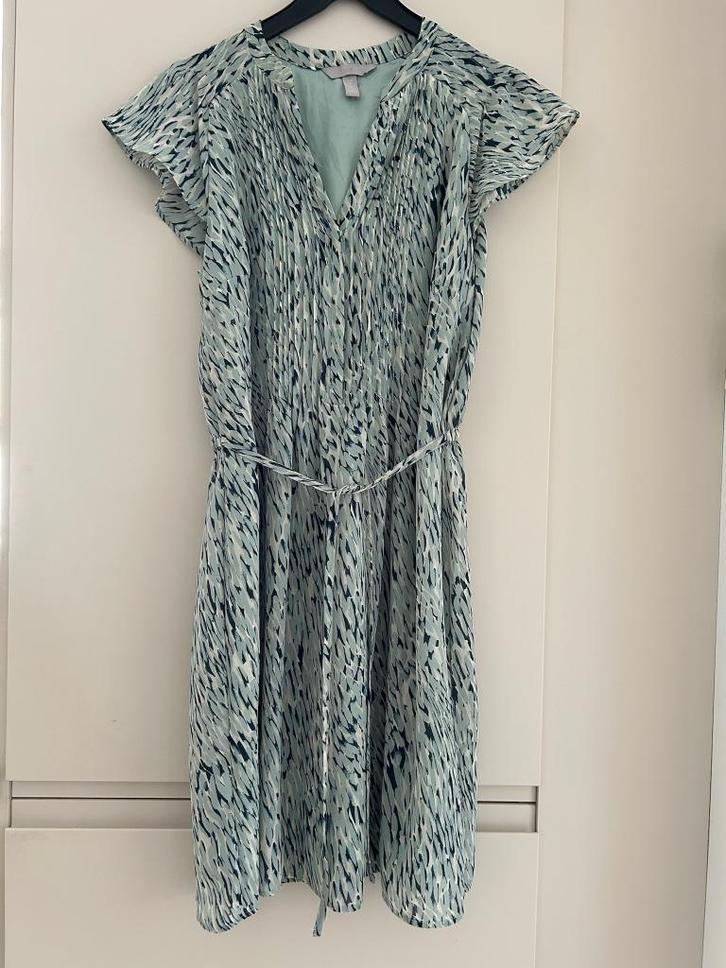 Mooie dames jurk, Maat 36, H&M, Zo goed als nieuw!, Kleding | Dames, Jurken, Zo goed als nieuw, Maat 36 (S), Groen, Ophalen of Verzenden
