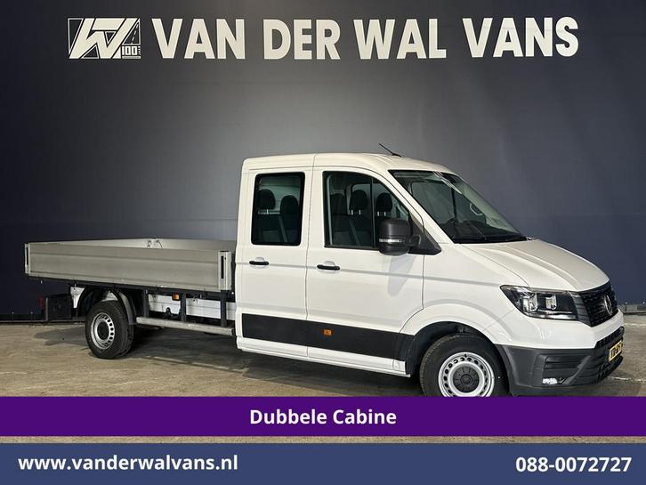 Volkswagen Crafter 2.0 TDI 140 pk Pick up Open laadbak Dubbe, Auto's, Bestelauto's, Bedrijf, Te koop, ABS, Airbags, Airconditioning