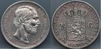 Mooie rijksdaalder 1866 - 2 1/2 gulden 1866 Willem 3, Koning Willem III, Verzenden, Zilver, Losse munt