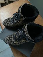 RE Designed Dames Boots Tijgerprint Maat 41, Bruin, Verzenden, Lage of Enkellaarzen, Zo goed als nieuw