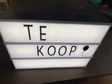 superleuke led light  box/letterbox, veel letters en tekens