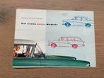 Folder - de nieuwe Opel modellen - 1957, Ophalen of Verzenden, Zo goed als nieuw, Opel