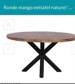 Ronde houten eettafel 160cm, Huis en Inrichting, Tafels | Eettafels, Ophalen, Gebruikt, 100 tot 150 cm, 150 tot 200 cm