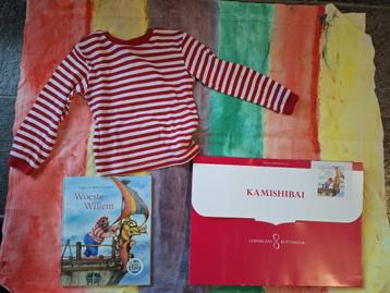 Woeste Willem boek vlag shirt 116 vertelplaten kamishibai  beschikbaar voor biedingen