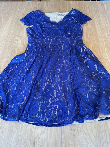 designer jurk eliza j - maat 12/14 - kobaltblauw fit & flare beschikbaar voor biedingen