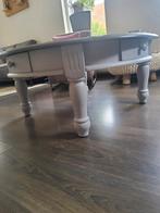 Salontafel rond met lades. Grijs 99 cm doorsnee., Ophalen, Gebruikt, 50 tot 100 cm, 50 tot 100 cm