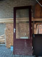 Meranti Buitendeur 83x211 met Thermopane, Doe-het-zelf en Verbouw, Deuren en Horren, Ophalen, Gebruikt, 80 tot 100 cm, 200 tot 215 cm