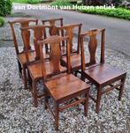 Zes Engelse country chairs eetkamerstoelen 18e eeuw., Ophalen