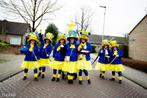 Carnavalskleding dames - 7 stuks - Blauw/Geel, Ophalen, Carnaval, Maat 42/44 (L), Kleding